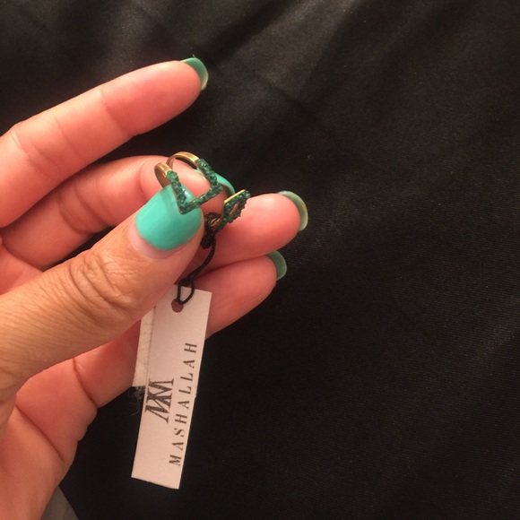 Triangle Brass Necklace & Ring - Picture 3 of 8